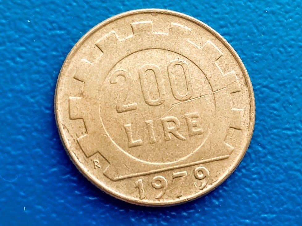 Italië 200 Lire R - 1979, Verzenden, Italië, Losse munt