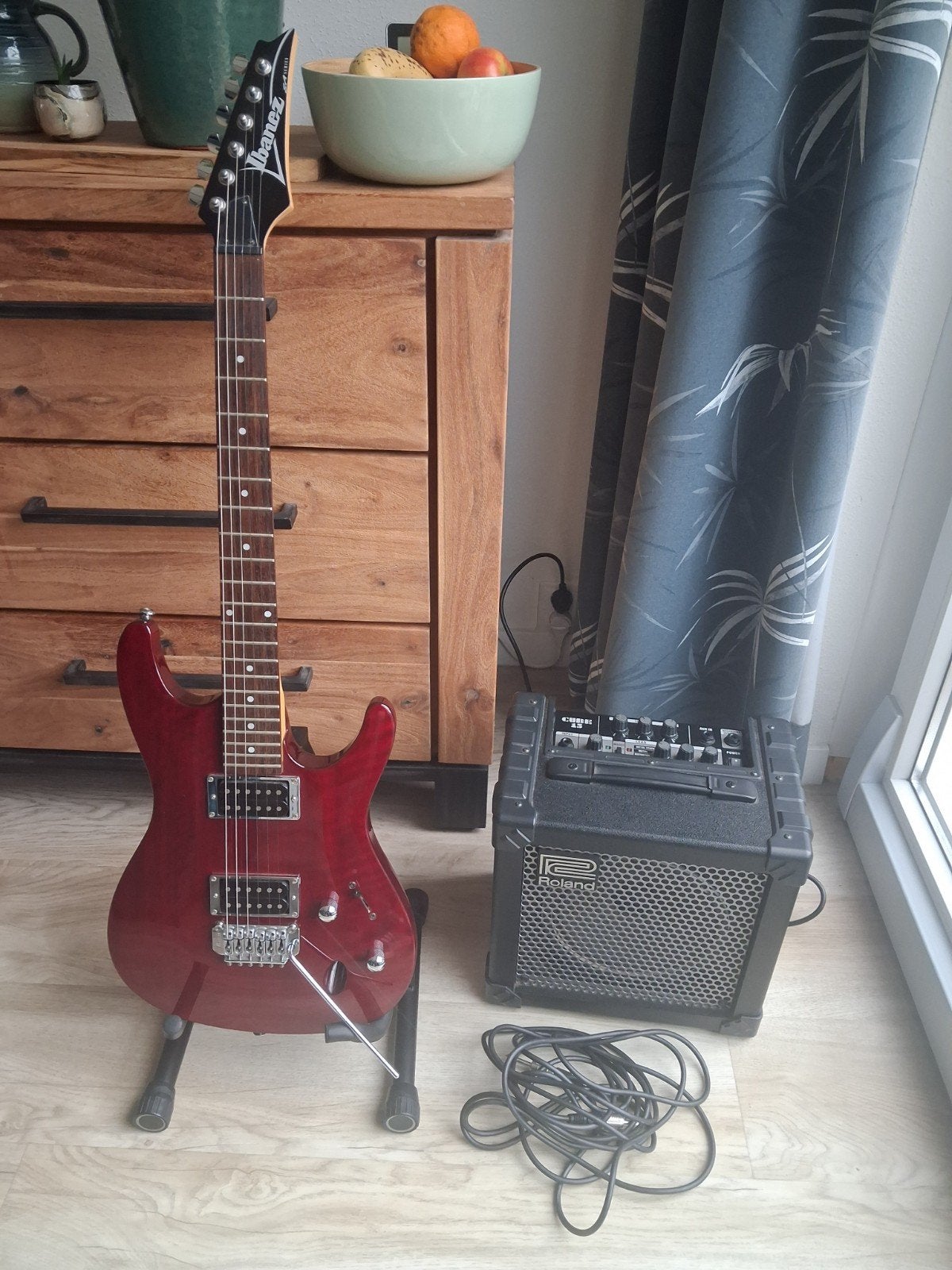 Mooie electrische gitaar van het merk Ibanez