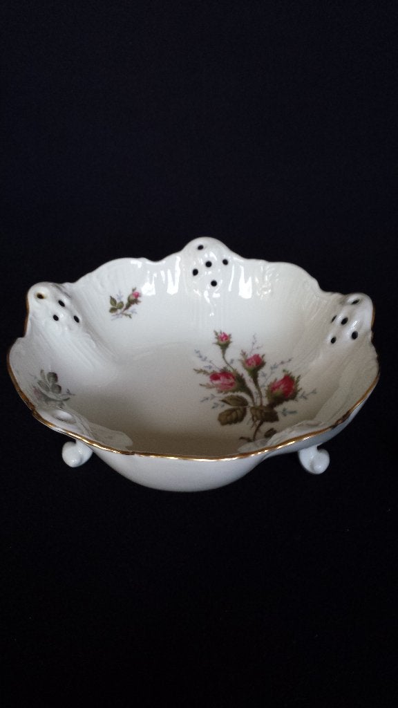 Vintage Bonbonschaal op 3 Pootjes <> Rosenthal CLASSIC ROSE, Ophalen of Verzenden