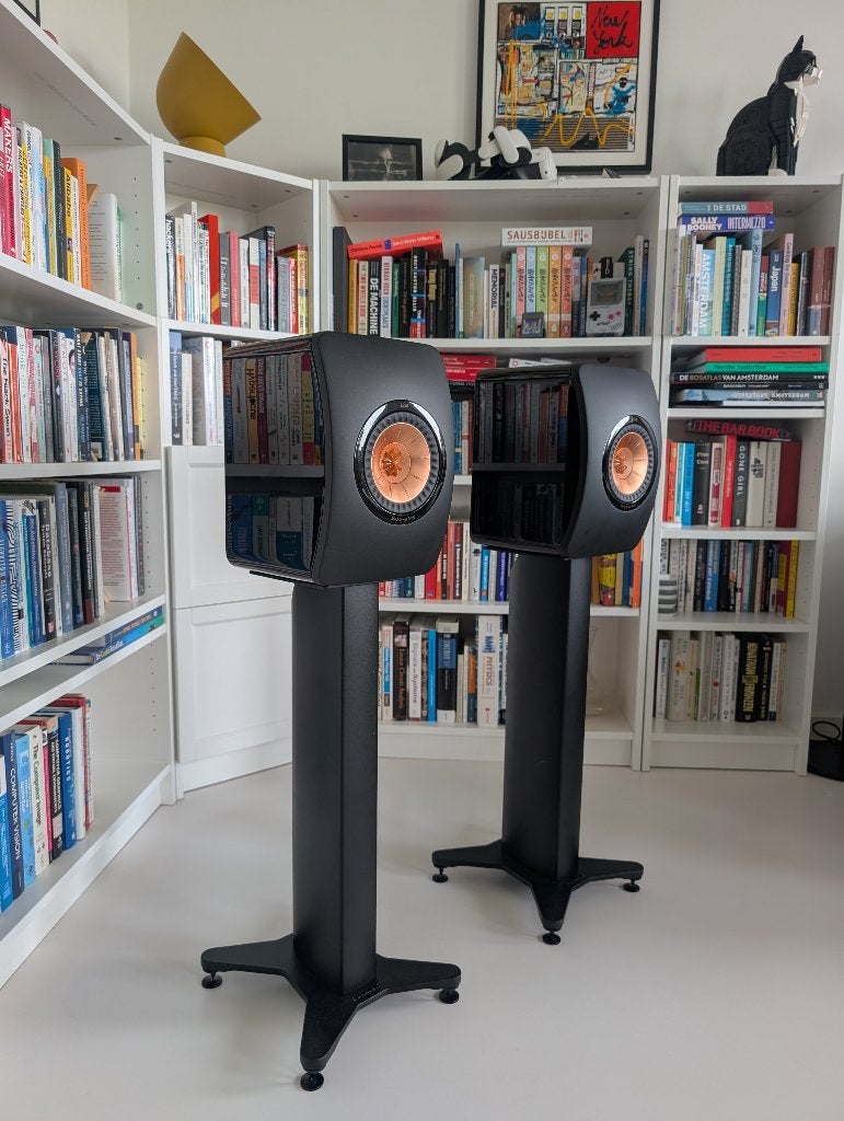 KEF LS50 Speakers & Dynaudio Stands