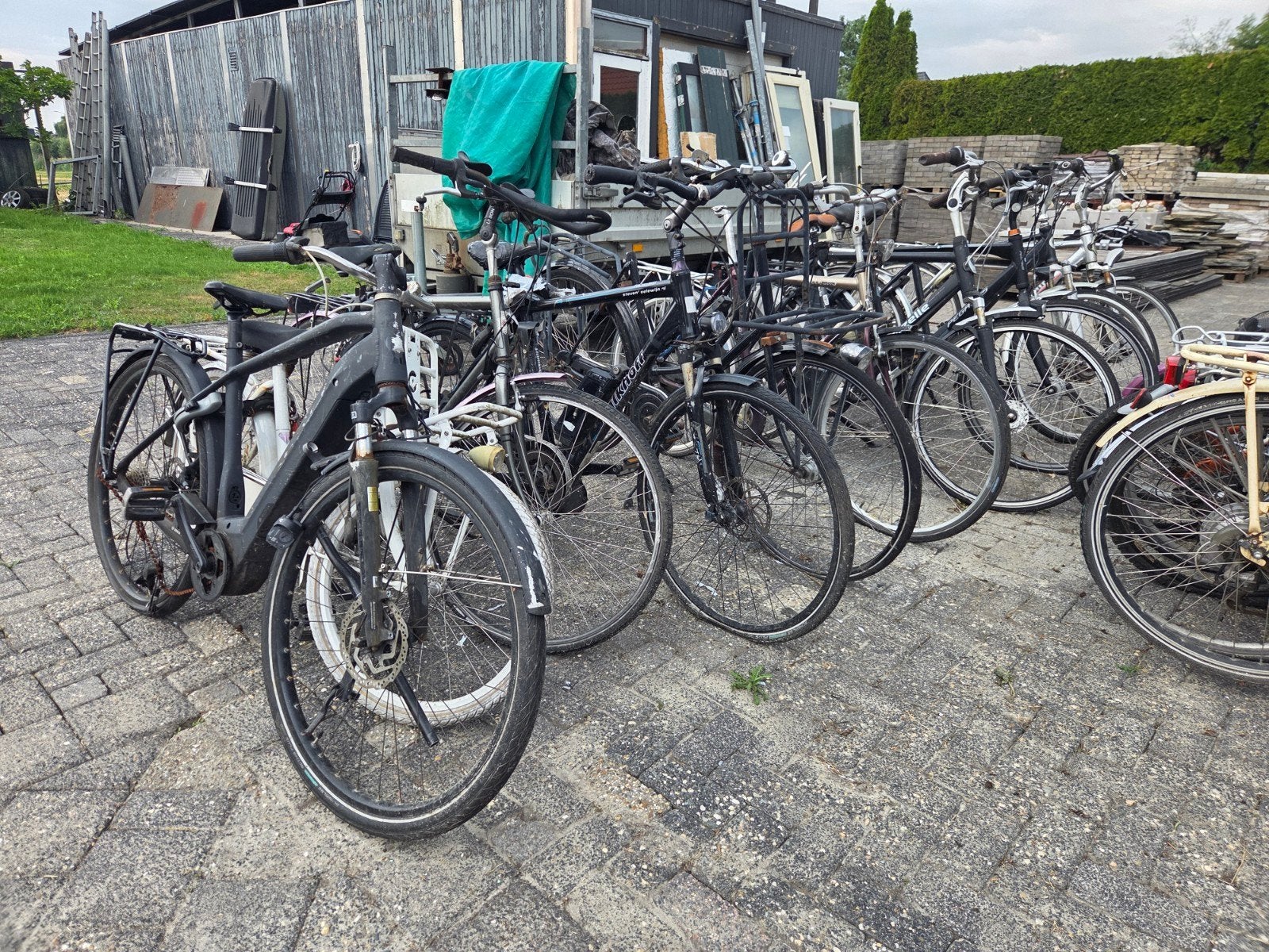 Partij van 21 fietsen: kinderfietsen en volwassen fietsen, Fietsen en Brommers, Ophalen