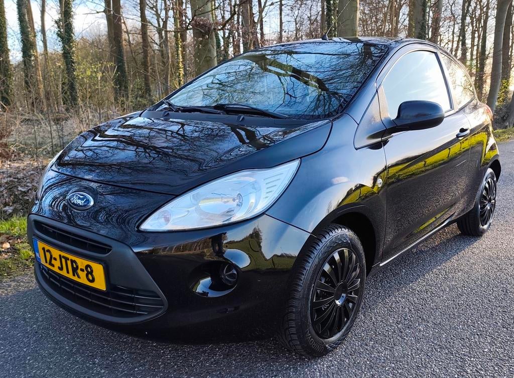 Ford Ka 1.2 51KW 2009 Zwart, nieuwe apk, NL Auto!, Auto's, Ford, Bedrijf, Ka, ABS, Airbags, Boordcomputer, Centrale vergrendeling