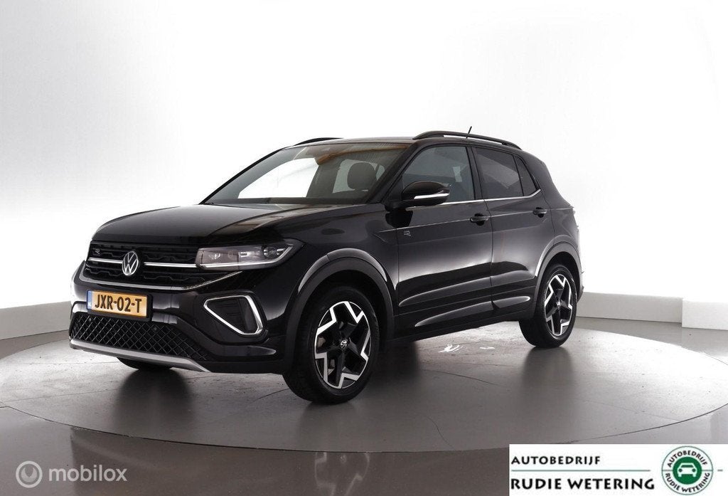 Volkswagen T-Cross 1.5 TSI R-Line Business trekhaak|IQled|st, Auto's, Volkswagen, Zwart, 4 cilinders, 1226 kg, Zwart