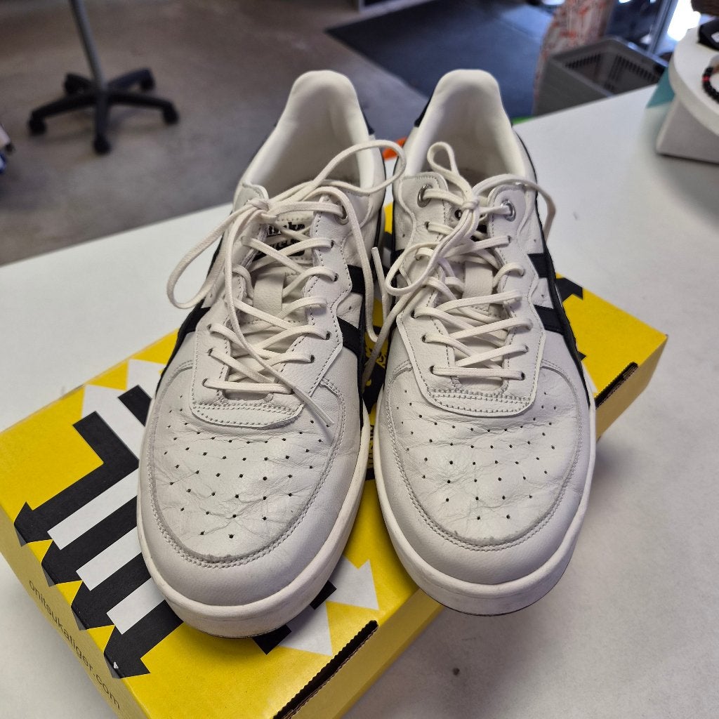 Onitsuka Tiger GSM SD Sneakers Maat 38 wit zwart leer 51579, Onitsuka Tiger, 7-1-1, Minatojima-Nakamachi, Chuo-ku, Kobe, Japan