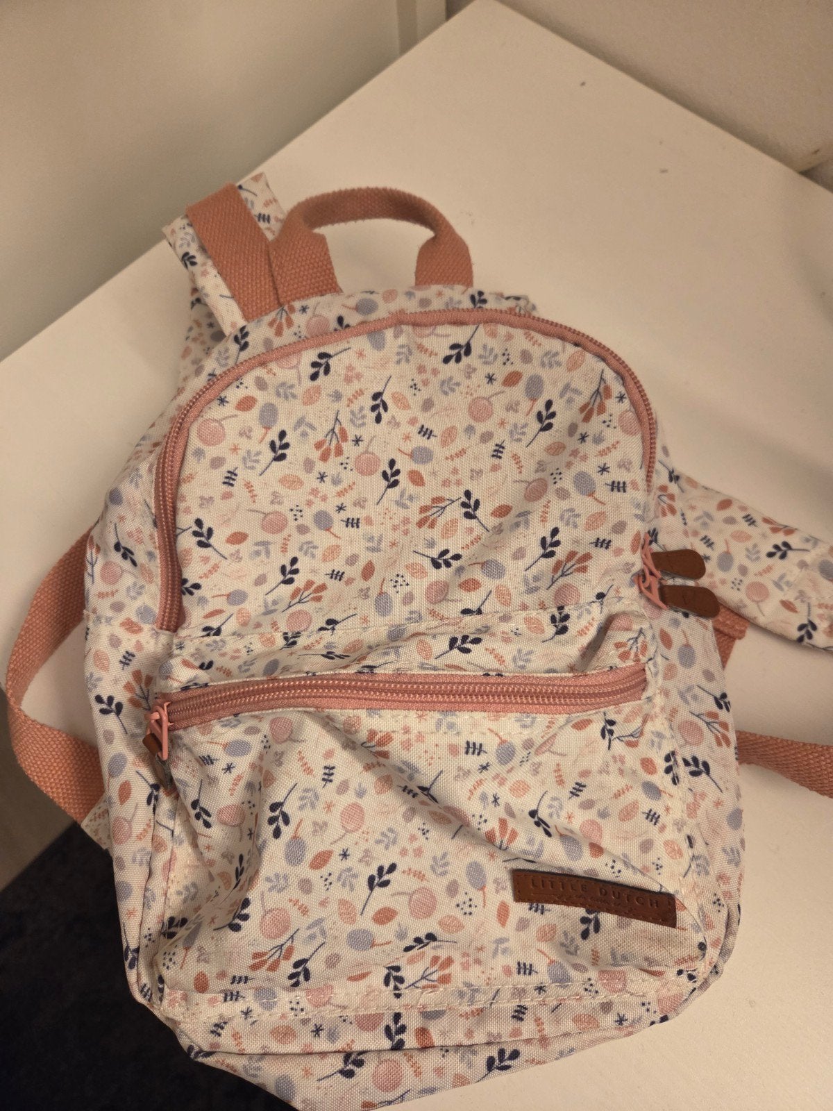Little Dutch Rugtas - Bloemenprint, Sieraden, Tassen en Uiterlijk, Tassen | Rugtassen, Gebruikt, Minder dan 30 cm, Minder dan 25 cm