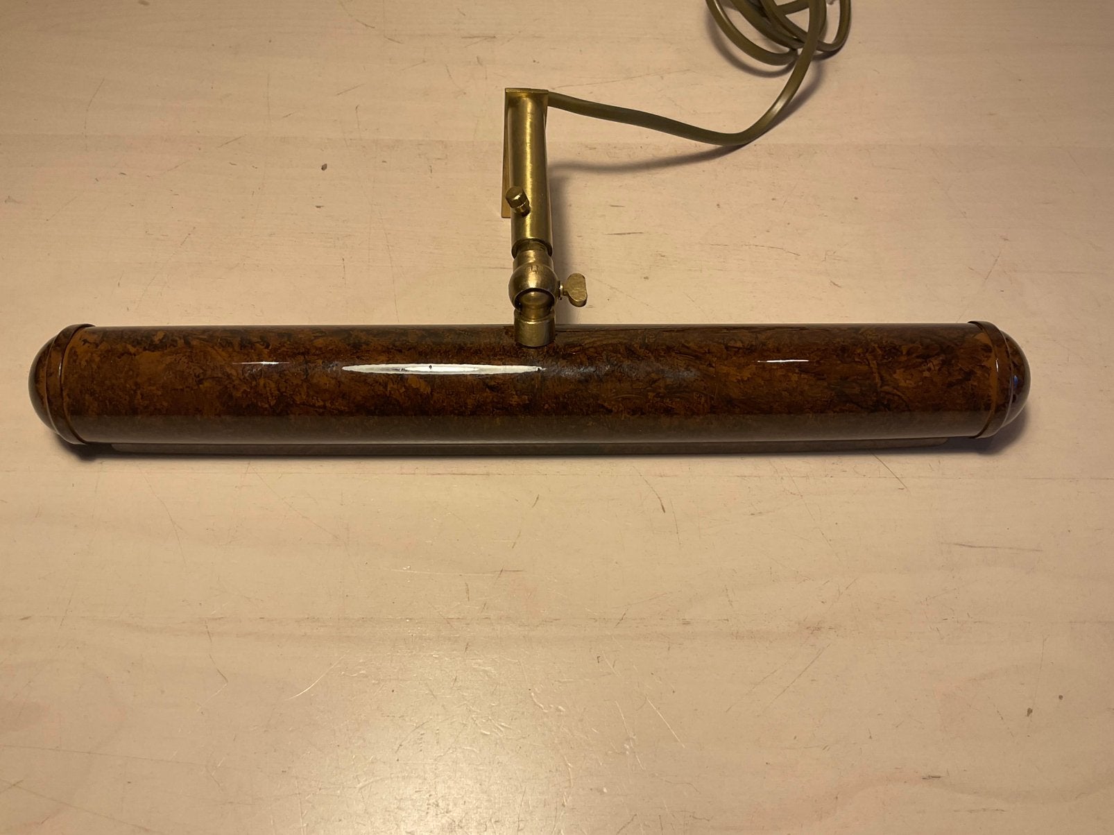 Vintage Brama Italy schilderijlamp die 32cm breed, Ophalen of Verzenden, Gebruikt, Metaal