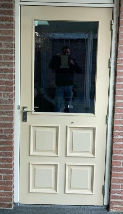 Buitendeuren Meranti hardhout, Ophalen, Gebruikt, 80 tot 100 cm, Buitendeur