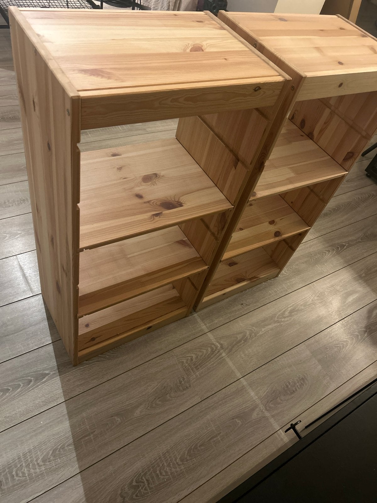 2x IKEA Trofast basiselementen met 4 planken, Ophalen, Met plank(en), Minder dan 50 cm, 100 tot 150 cm