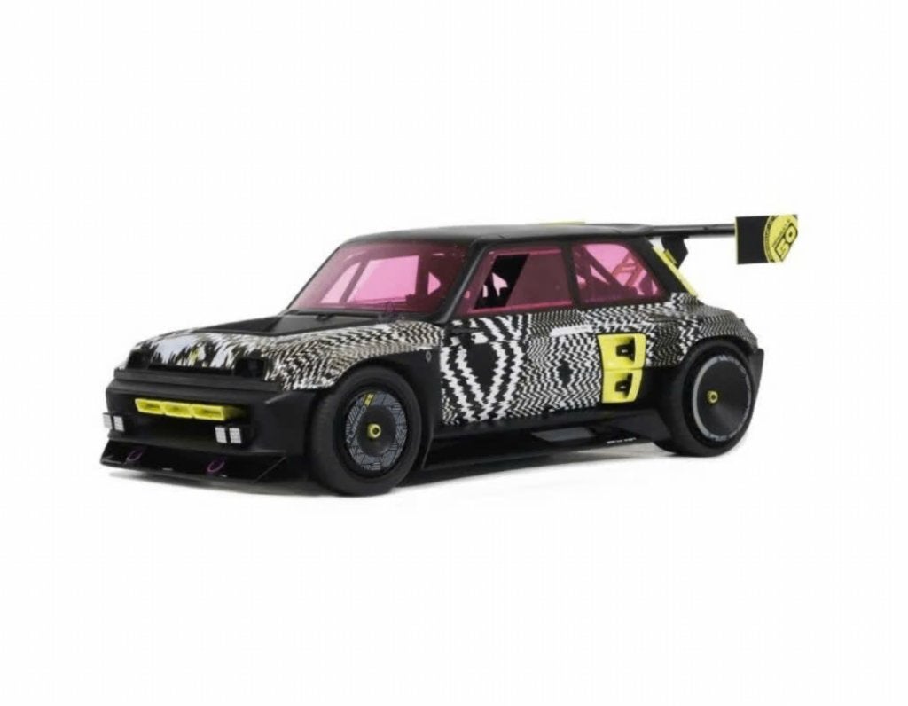 Renault 5 Turbo 3E 2022 mat Zwart 1/18 OTTO MOBILE OT447