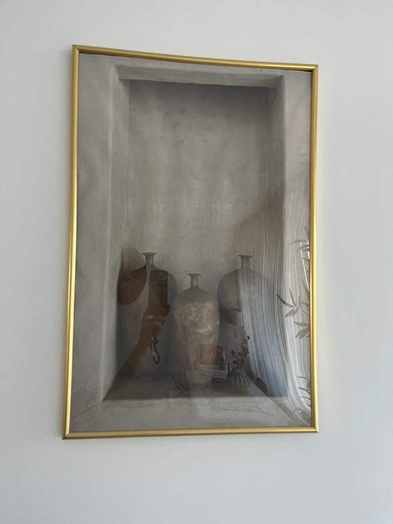 Oosterse canvas schilderij japandi stijl, Ophalen of Verzenden