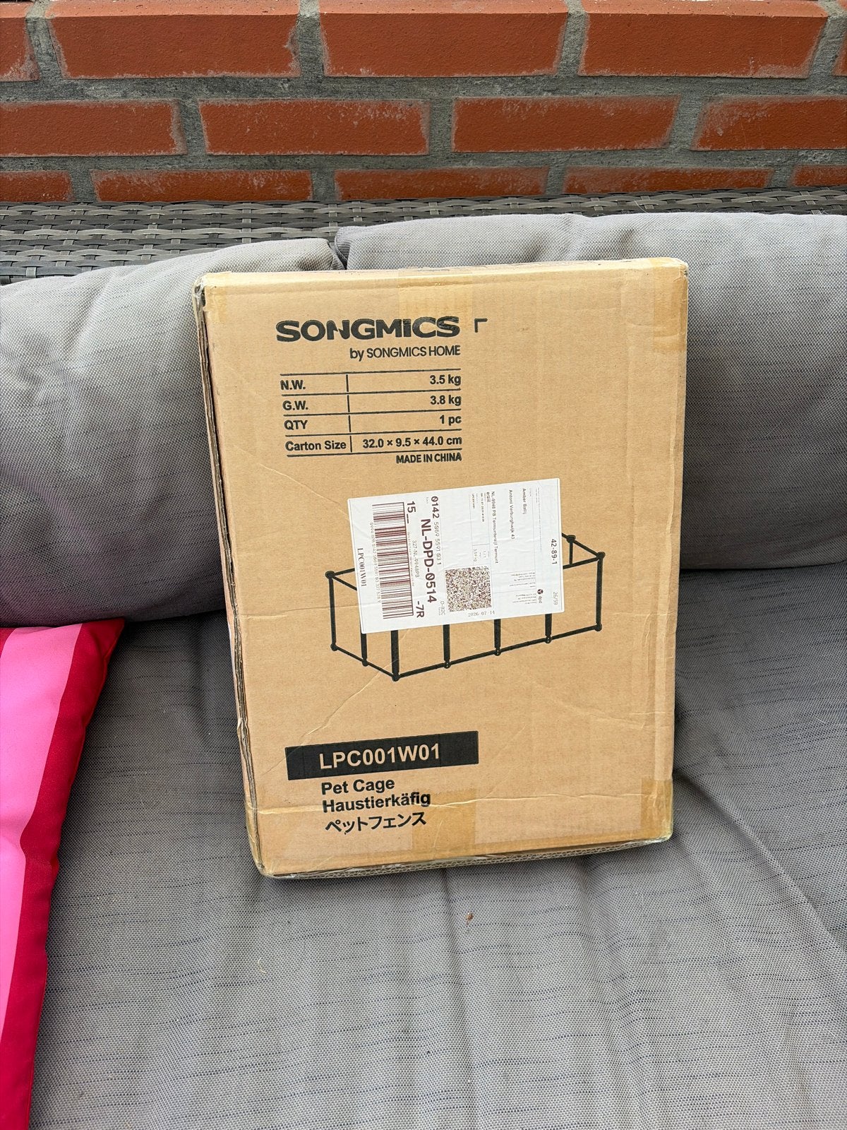 Songmics  dierenomheining, Dieren en Toebehoren, Honden-accessoires, Overige merken, Ophalen of Verzenden, Nieuw, Overige typen