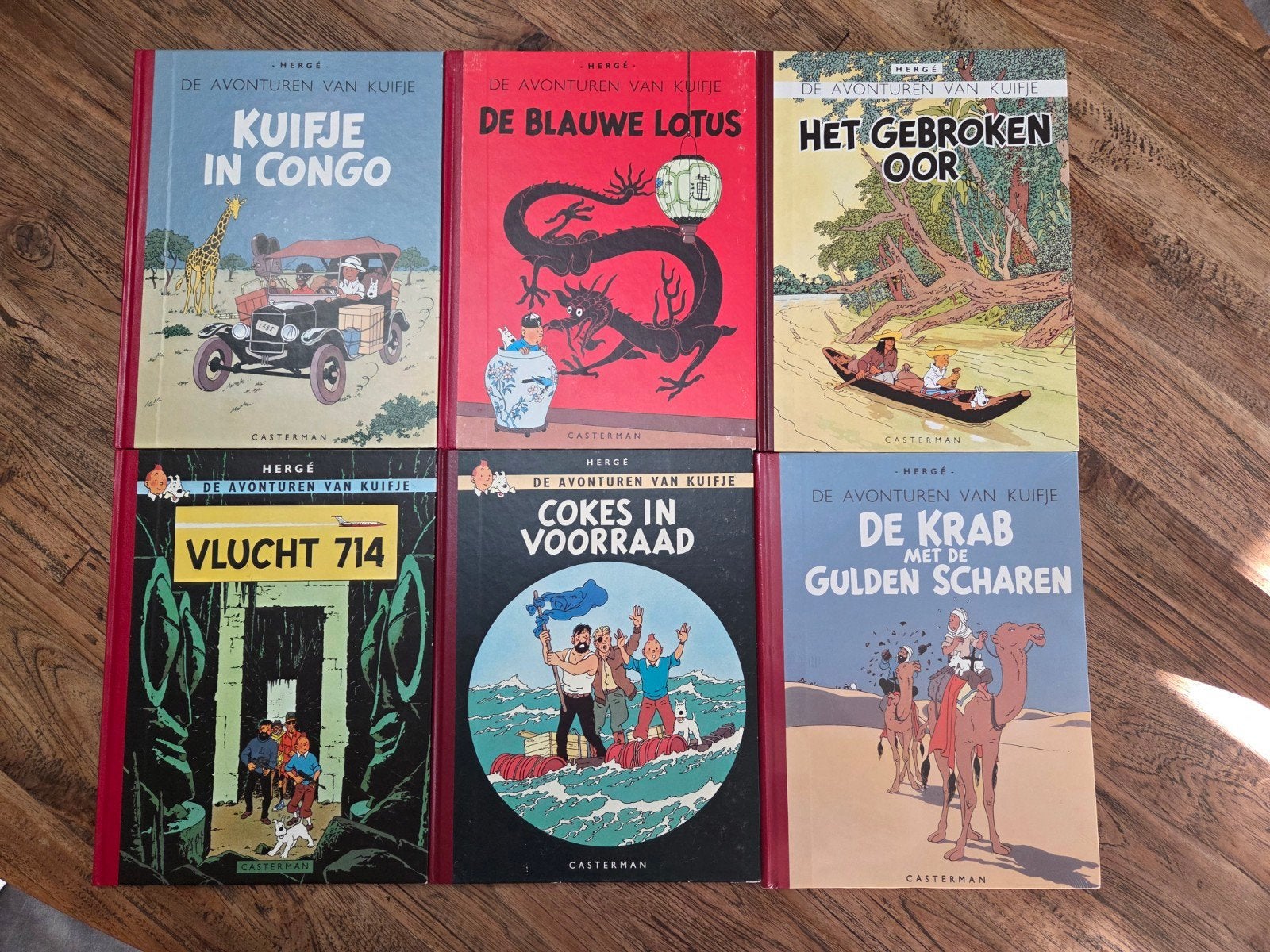 Kuifje facsimile - 6 hardcover stripboeken van Hergé, Boeken, Meerdere stripboeken, Ophalen, Gelezen, Hergé