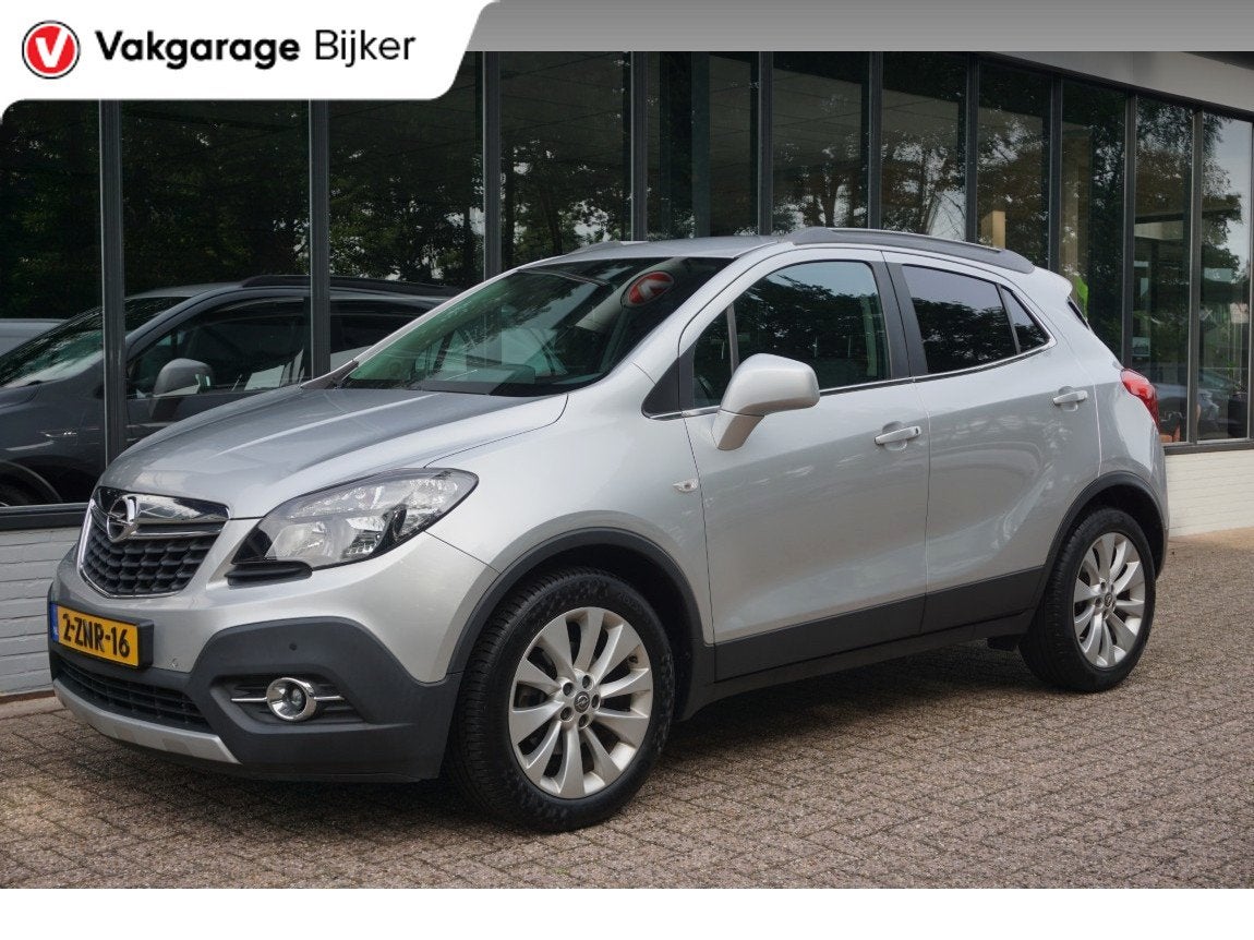 Opel Mokka 1.4 T Cosmo Camera/Trekhaak! (bj 2015), Auto's, Opel, Voorwielaandrijving, Gebruikt, 4 cilinders, Leder en Stof