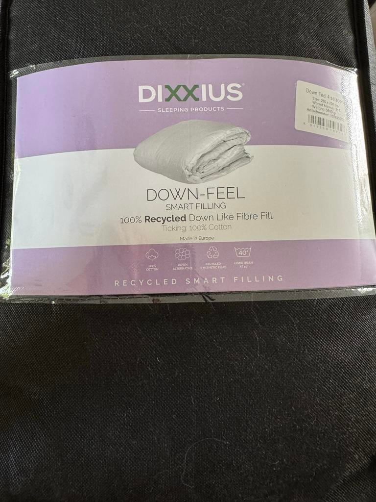 Dixxius Dekbed 260x220 Down Feel 4 Seizoenen Nieuw, Huis en Inrichting, Ophalen, Overige maten, Wit, Nieuw
