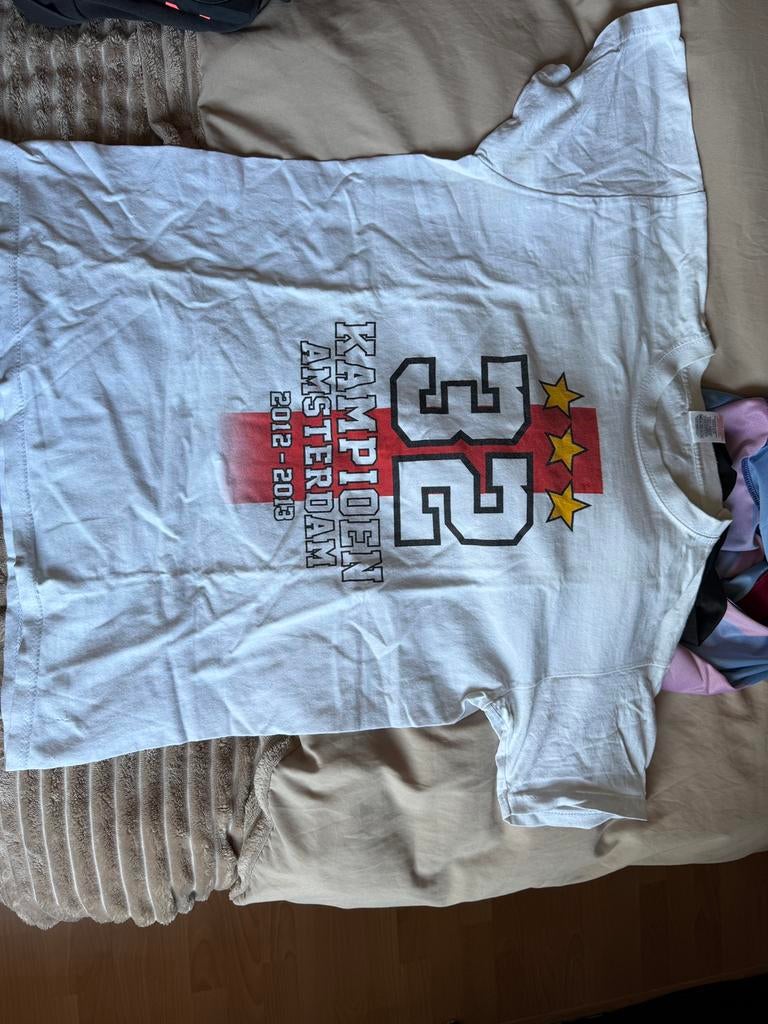 Ajax kampioensshirt 32, maat L, Ophalen of Verzenden, Zo goed als nieuw, Maat 52/54 (L), Wit