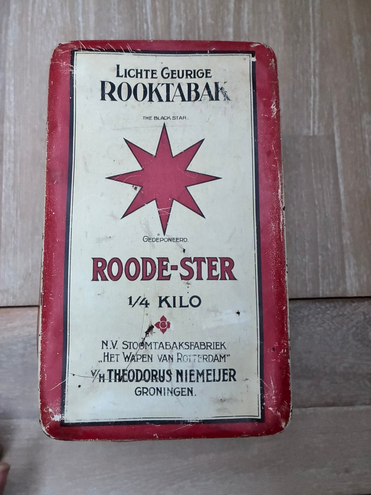 Rooktabak Roode-ster “het wapen van Rotterdam”, Verzamelen, Ophalen of Verzenden, Gebruikt, Overige, Overige merken