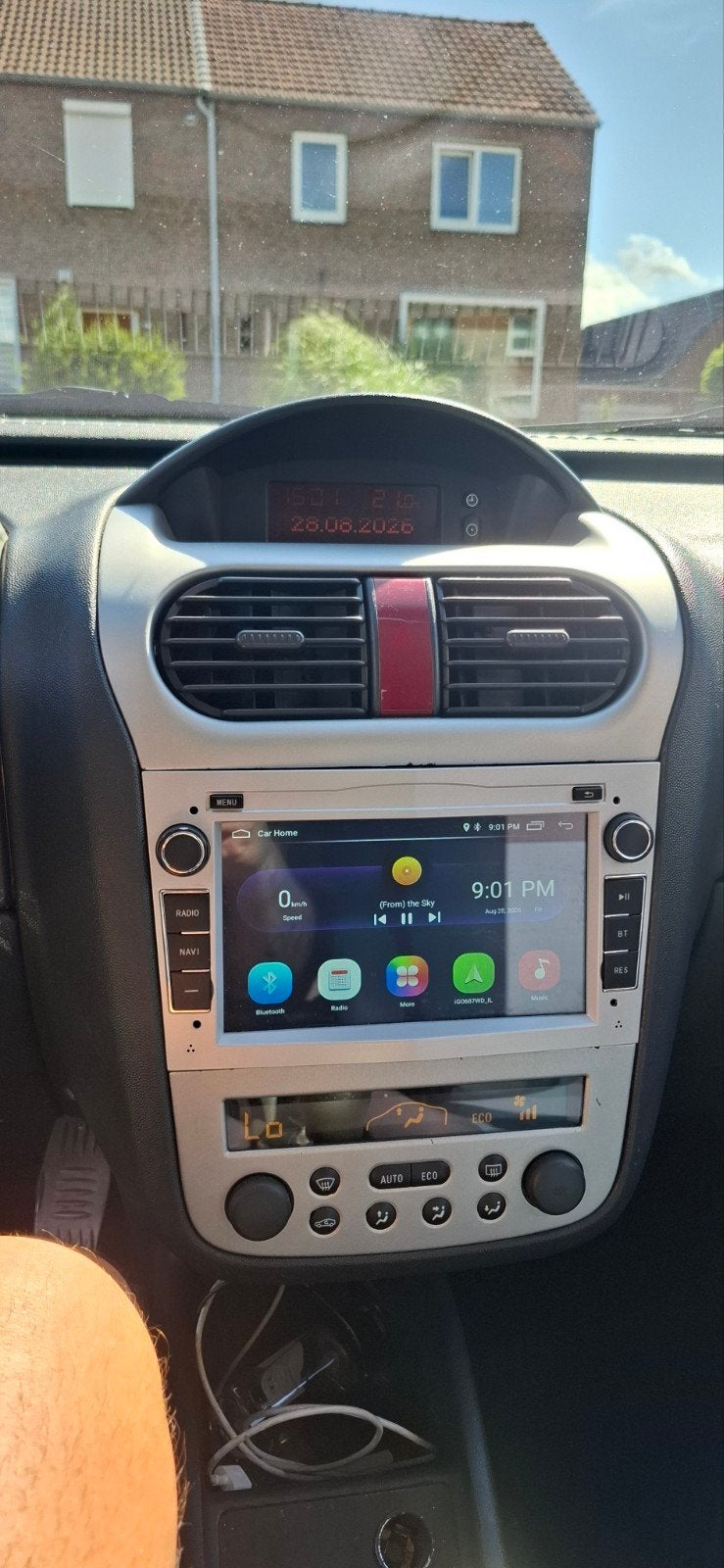 Android autoradio met GPS voor Opel Corsa C / Combo C, Ophalen of Verzenden, Gebruikt