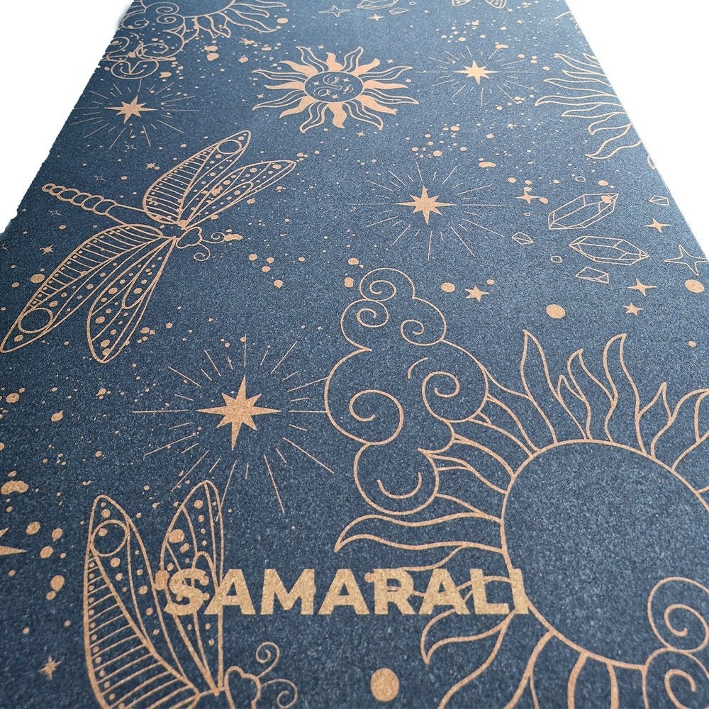 Samarali Cosmic Harmony Kurk Yogamat –Extra lang 200  68 cm, Verzenden, Nieuw, Yogamat