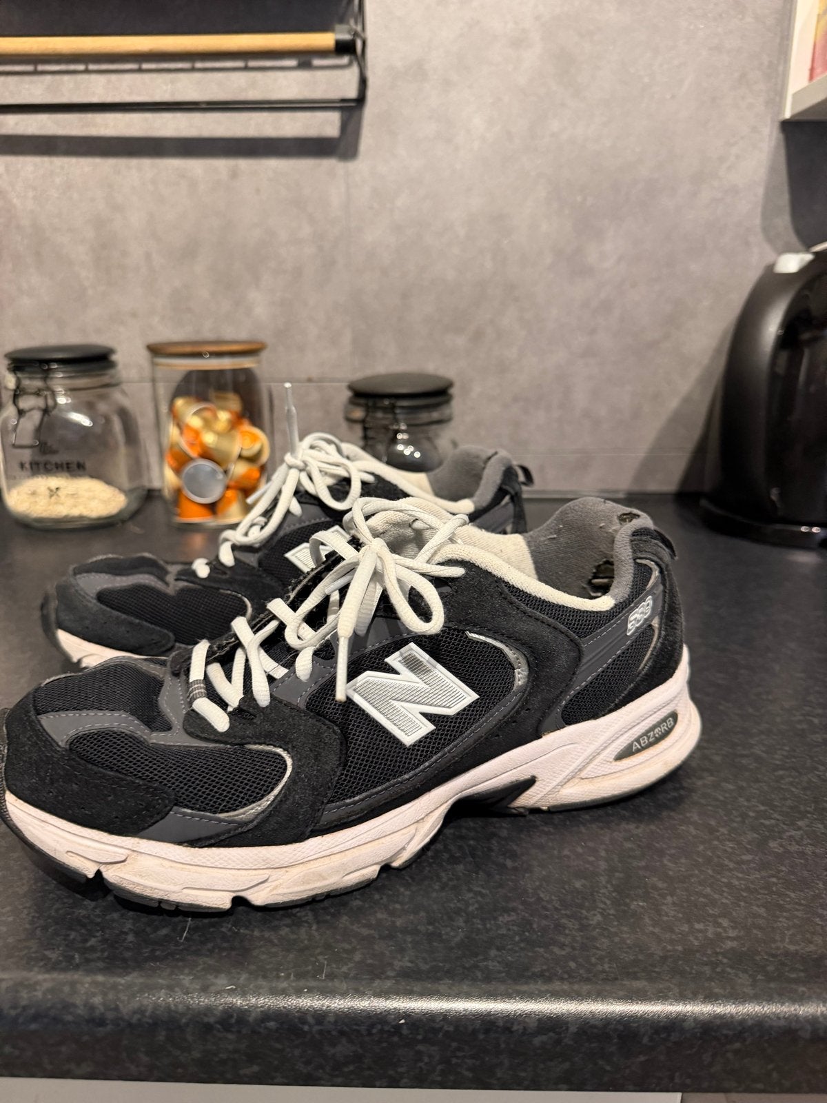 New Balance 530 Sneakers - Zwart/Grijs maat 42, Ophalen of Verzenden, Gedragen, Zwart, Sneakers of Gympen