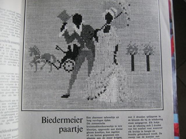 Borduurpatroon  Biedemeijer Paartje  nr 3808 do, Hobby en Vrije tijd, Borduren en Borduurmachines, Verzenden, Zo goed als nieuw