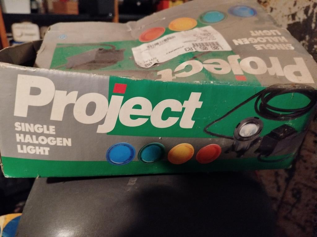 Project Halogeen vijverspotlicht met trafo en Kleurlenzen, Ophalen of Verzenden, Zo goed als nieuw