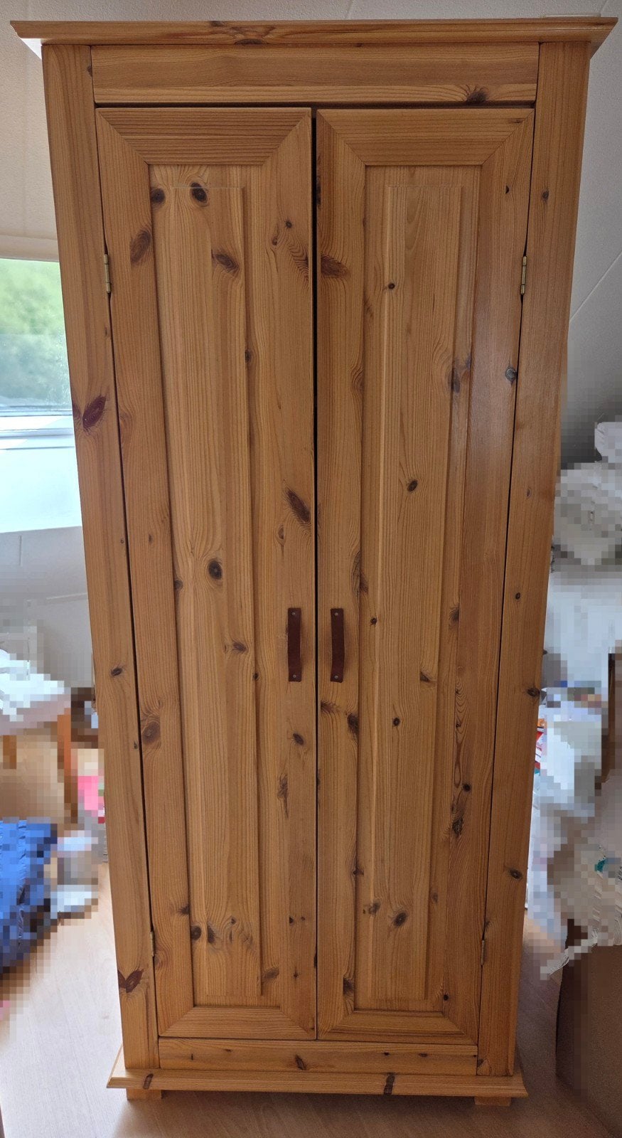 Houten kledingkast, Ophalen, Gebruikt, 70 tot 120 cm, 170 cm of meer