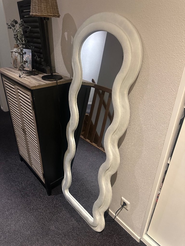 Spiegel, Huis en Inrichting, Woonaccessoires | Spiegels, Ophalen, Minder dan 50 cm, 100 tot 150 cm, Zo goed als nieuw