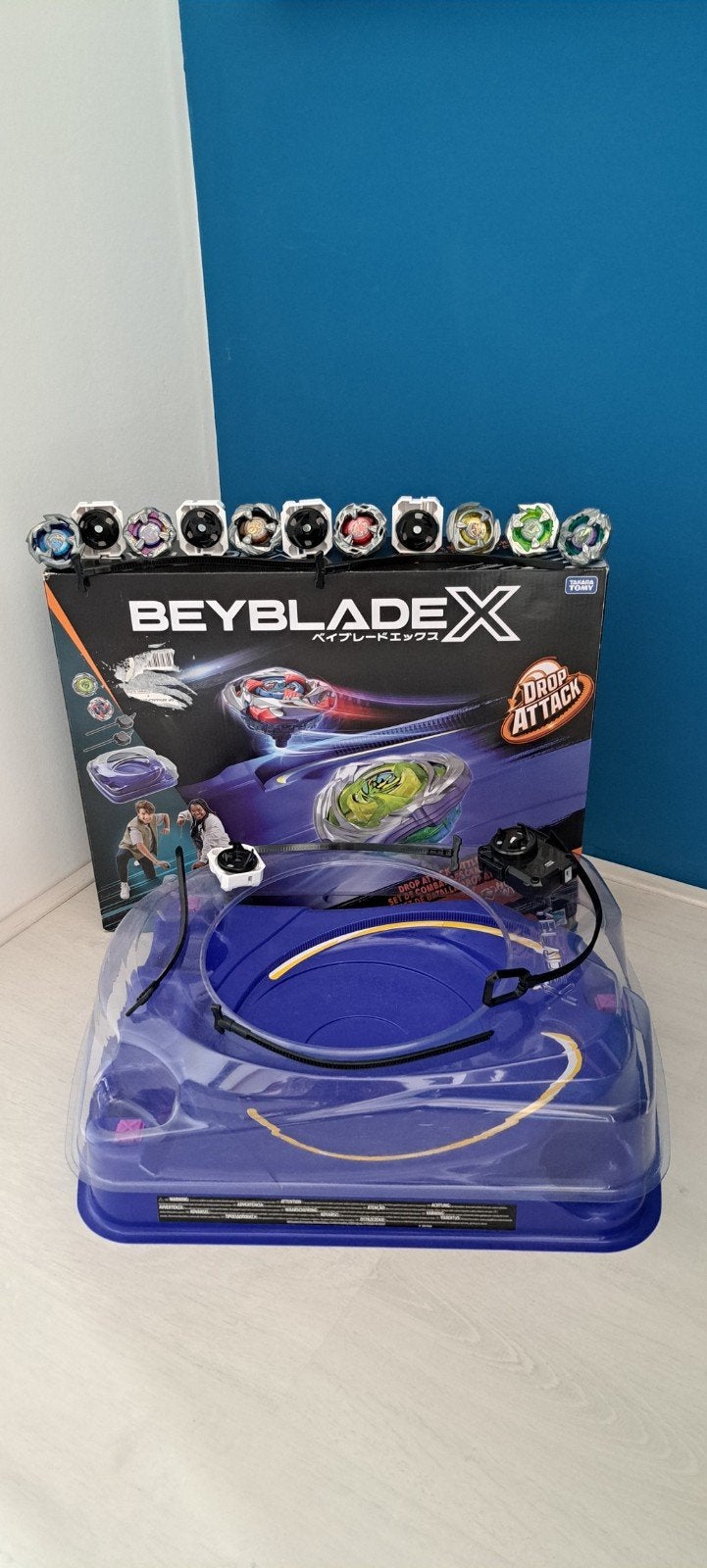 Beyblade X Set met Stadion en Beyblades, Ophalen of Verzenden, Zo goed als nieuw, Jongen of Meisje