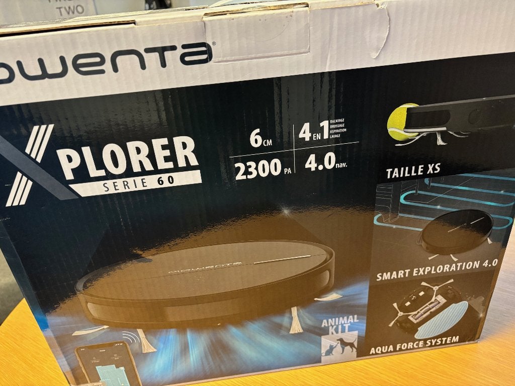 Rowenta X-Plorer Series 60 Robot Vacuum Cleaner, Rowenta, Ophalen of Verzenden, Robotstofzuiger, Regelbare zuigkracht