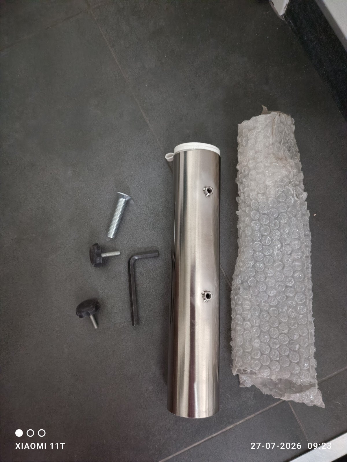 Parasol grondanker  rvs nieuw., Ophalen of Verzenden
