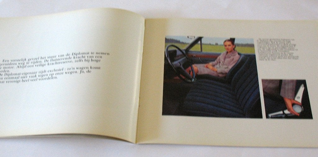 Autofolder Opel Diplomat witte kaft, Boeken, Auto's | Folders en Tijdschriften, Ophalen of Verzenden, Gelezen, Opel