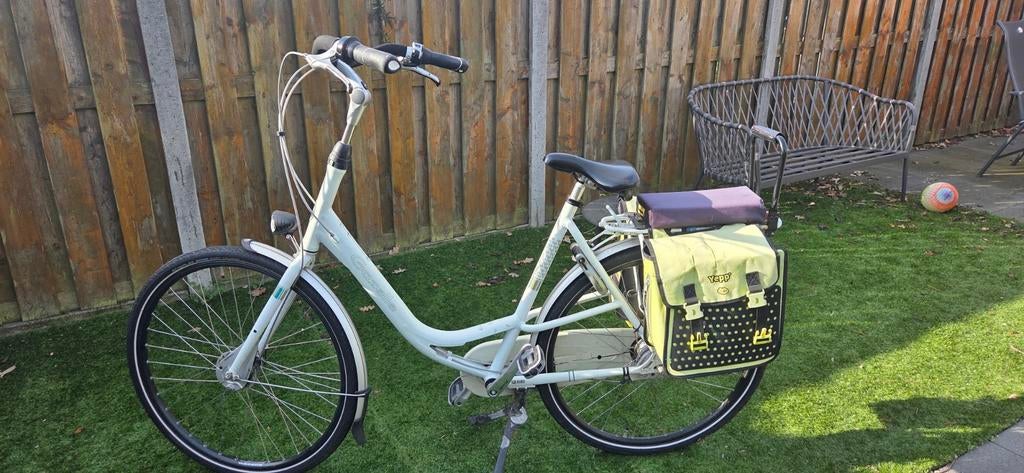 fiets met breed stuur en 7 versnellingen, Fietsen en Brommers, Fietsen | Dames | Moederfietsen, Ophalen, Gebruikt, Gazelle, Versnellingen