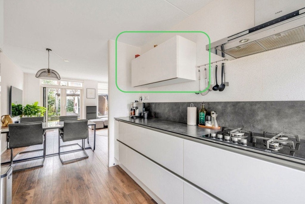 Brugman hangende keukenkast 120 cm met LED-verlichting, Huis en Inrichting, Ophalen, Gebruikt, 100 tot 150 cm, Wit