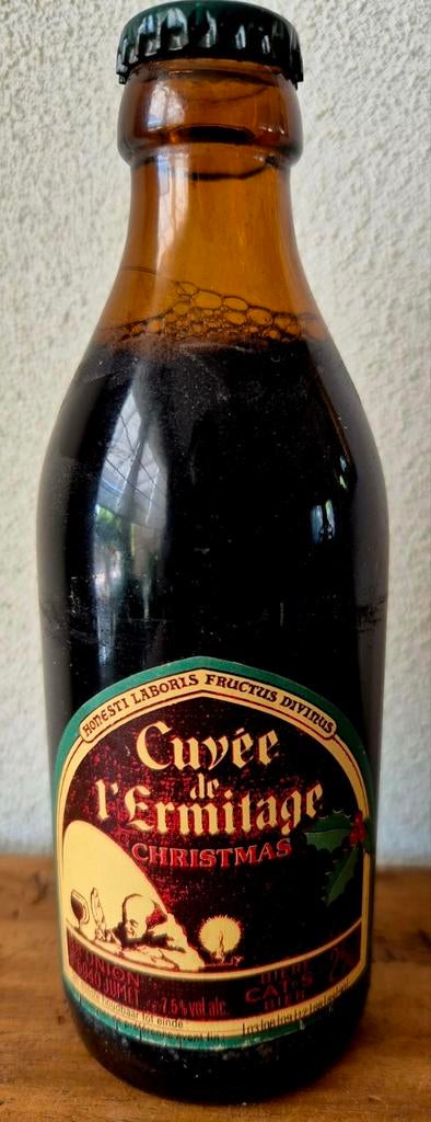1988 25 cl fles bier Cuvee de l'ermitage Christmas br. UNION, Ophalen of Verzenden, Zo goed als nieuw, Flesje(s), Overige merken