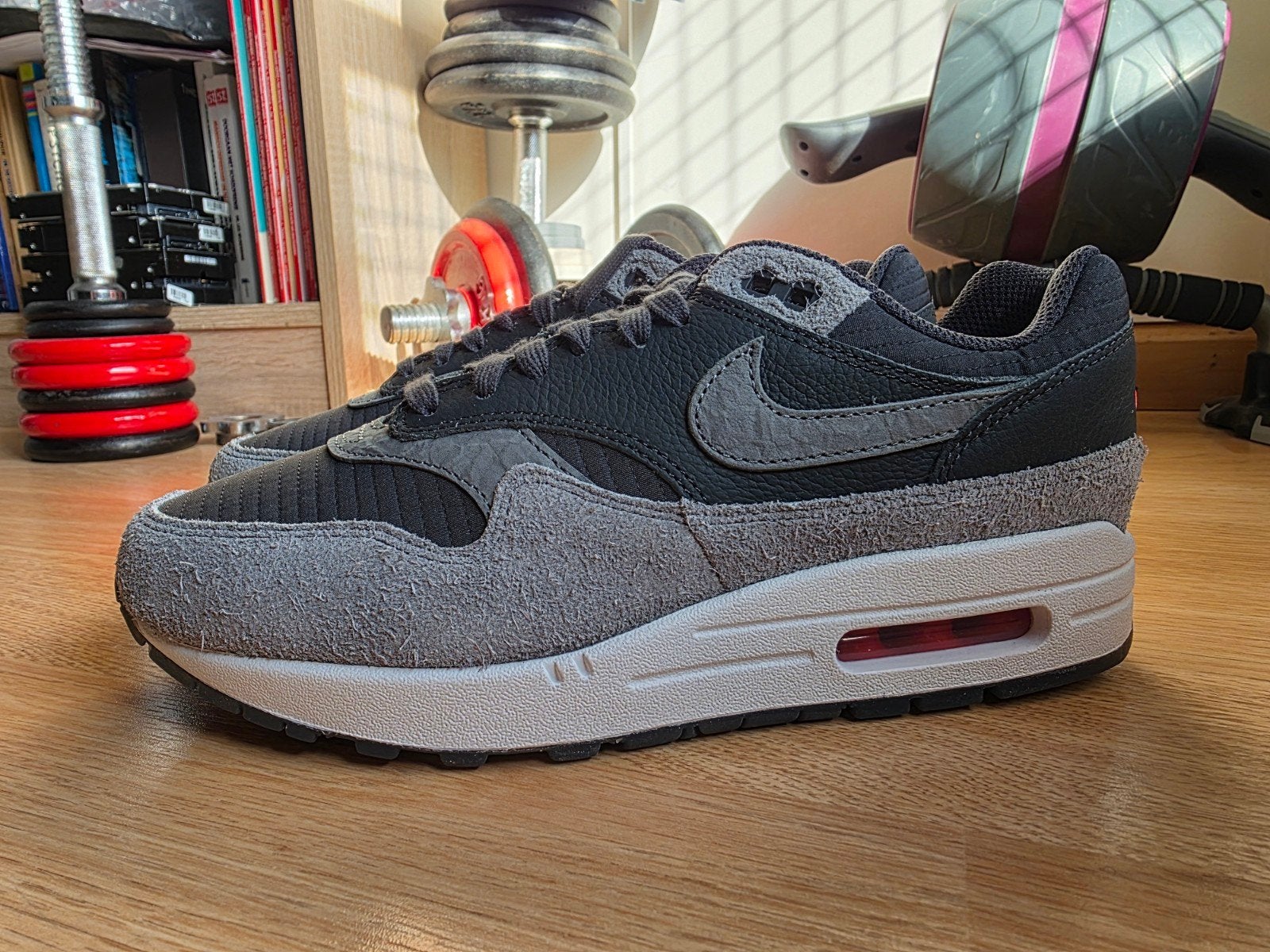 Nike Air Max 1 Premium Dark Smoke Grey, Nike air max, Overige kleuren, Verzenden, Nieuw