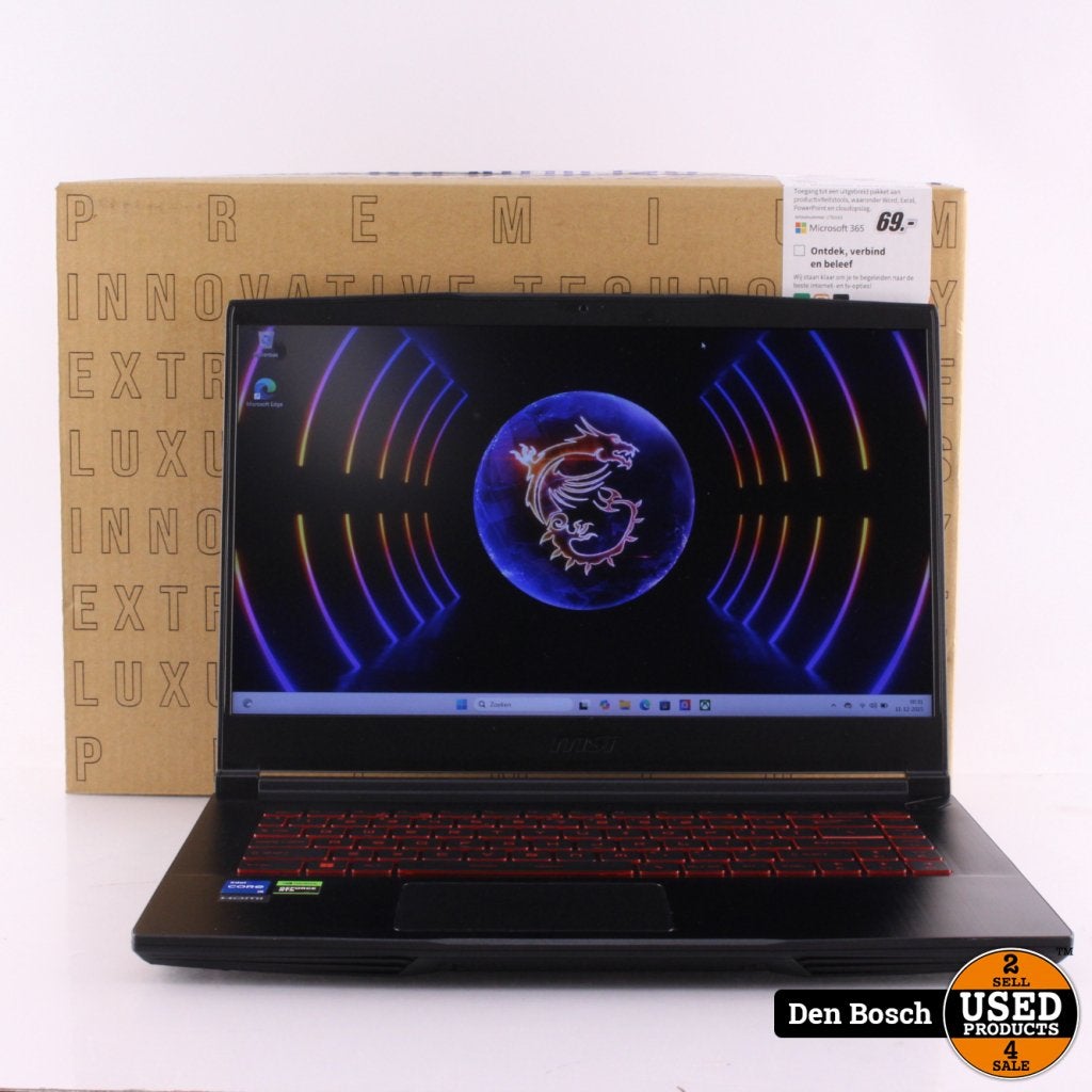 MSI Thin GF63 I5-12450H 64GB 500GB RTX 3050 | Nette staat, MSI, Gebruikt, Support@msi.com, No. 69, Lide St., Zhonghe Dist.
New Taipei City 235
Taiwan