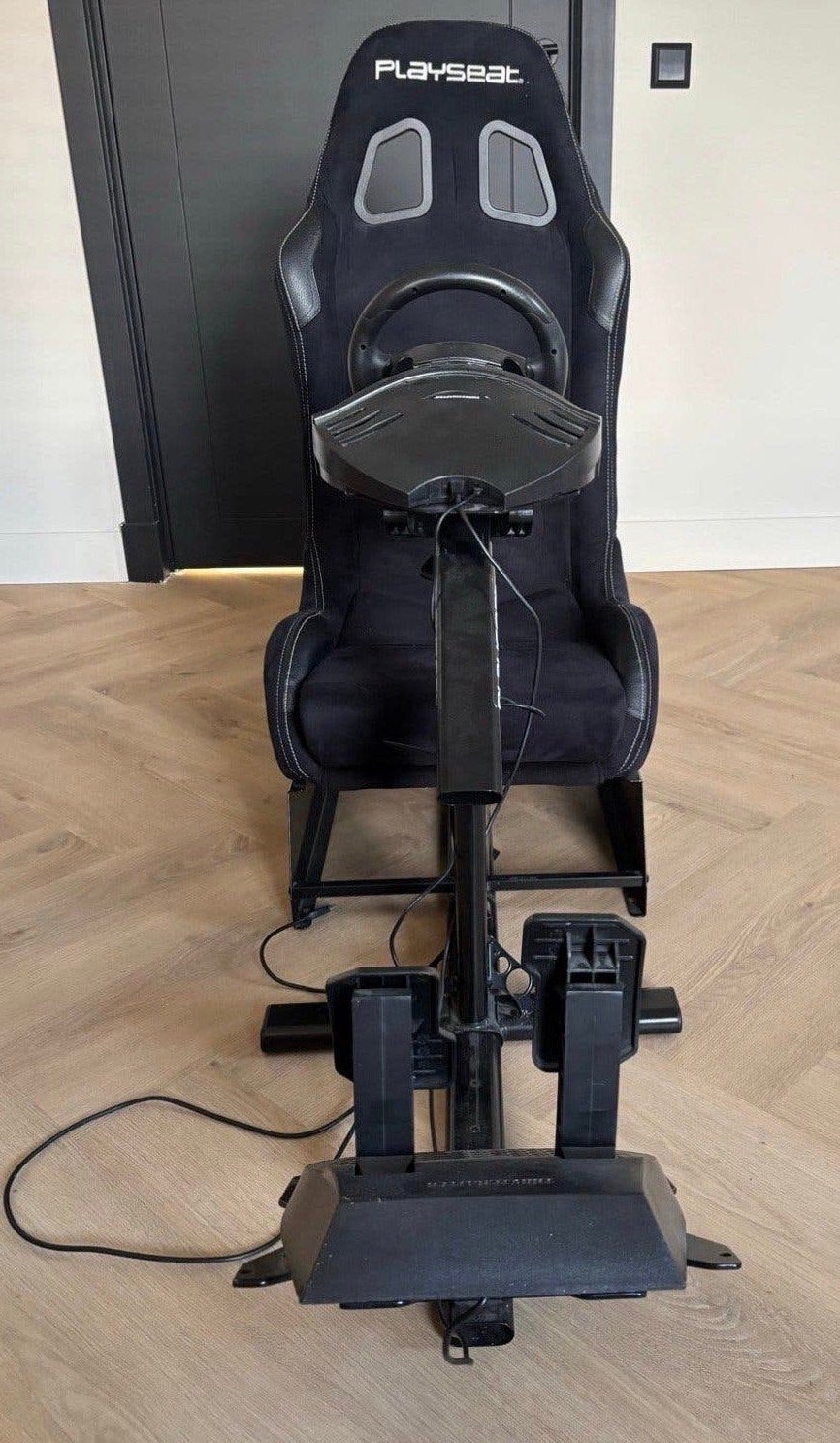 Playseat met Thrustmaster T150 racestuur en pedalen, Ophalen, Racestoel, Gebruikt, PlayStation