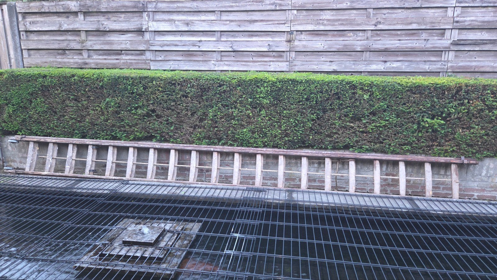 Houten ladder/ trap, Doe-het-zelf en Verbouw, Ladders en Trappen, Ophalen, Gebruikt, 4 meter of meer