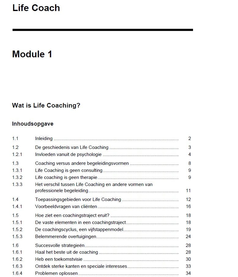 Curus Lifecoach, Ophalen, Beta