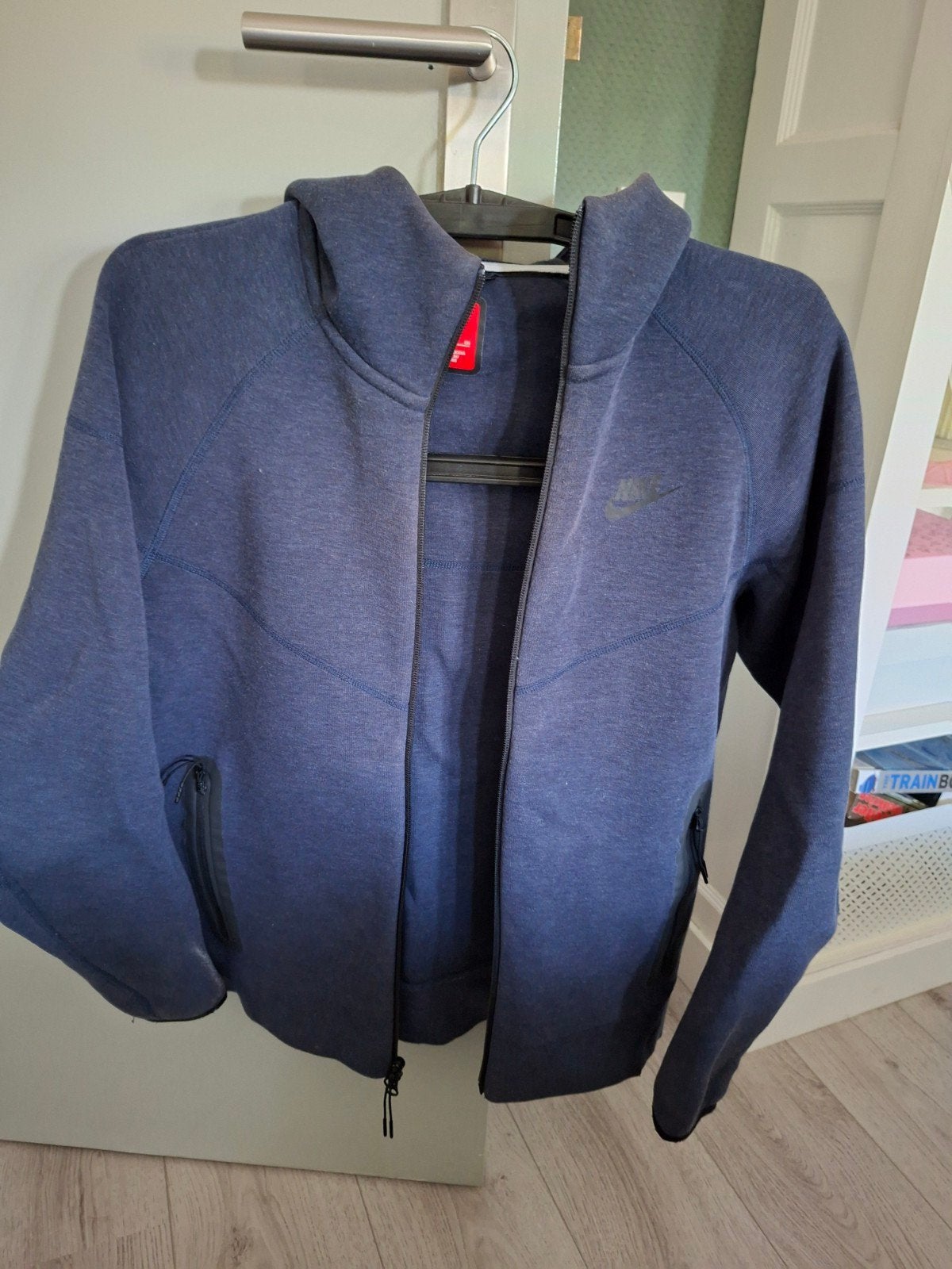 Nike tech trainingspak jas maat s broek maat m, Blauw, Nike, Ophalen of Verzenden, Zo goed als nieuw