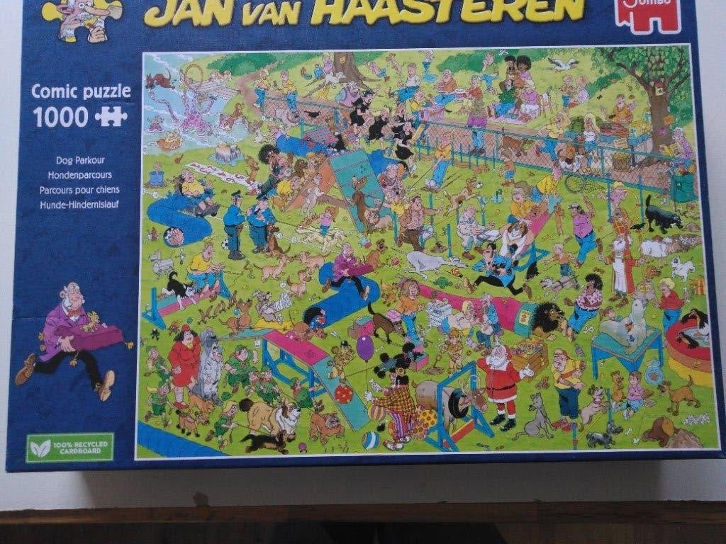 Jan van Haasteren honden parcours, Ophalen, 500 t/m 1500 stukjes, Zo goed als nieuw, Legpuzzel