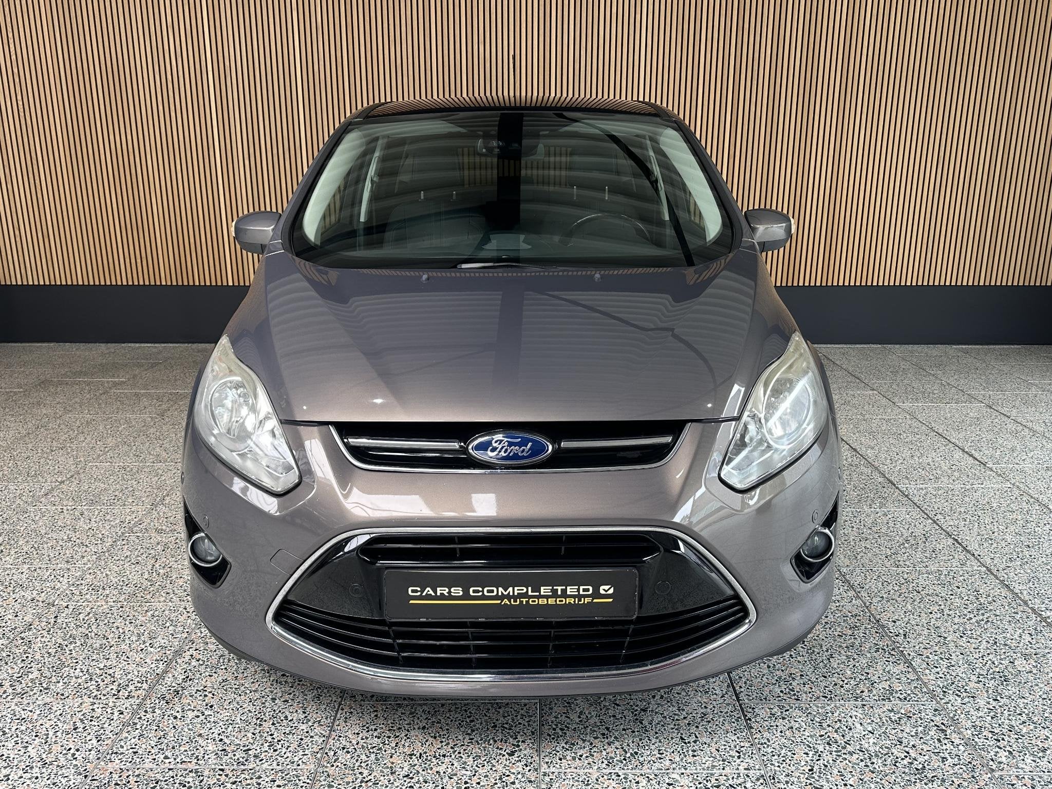 Ford C-Max 1.6 EcoBoost Titanium Panorama dak | Stoelverwarm, Auto's, Voorwielaandrijving, Gebruikt, 4 cilinders, Leder