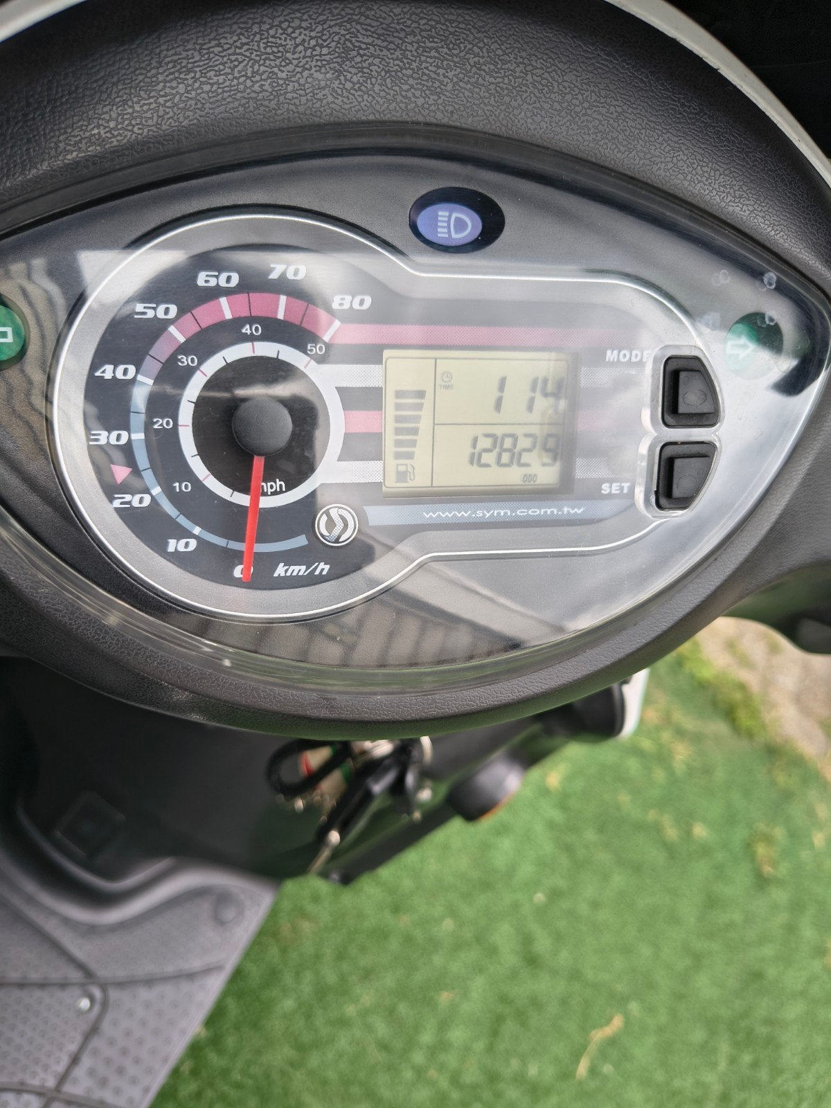 Sym Symphony SR 50 scooter - Wit, Gebruikt, SYM, Ophalen of Verzenden, Benzine