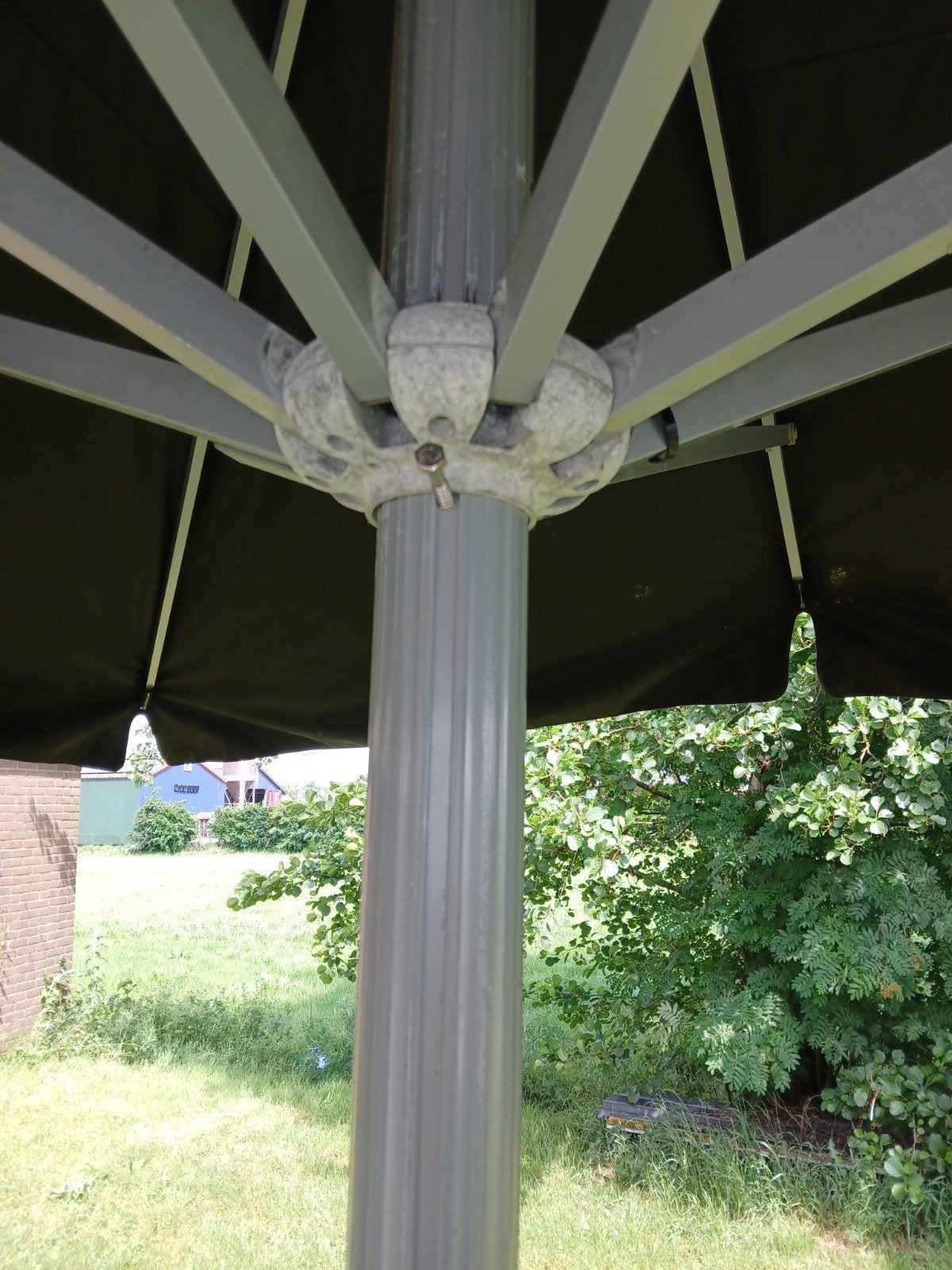 Parasol 4 x 4 meter gebruikt, Ophalen, Zweefparasol