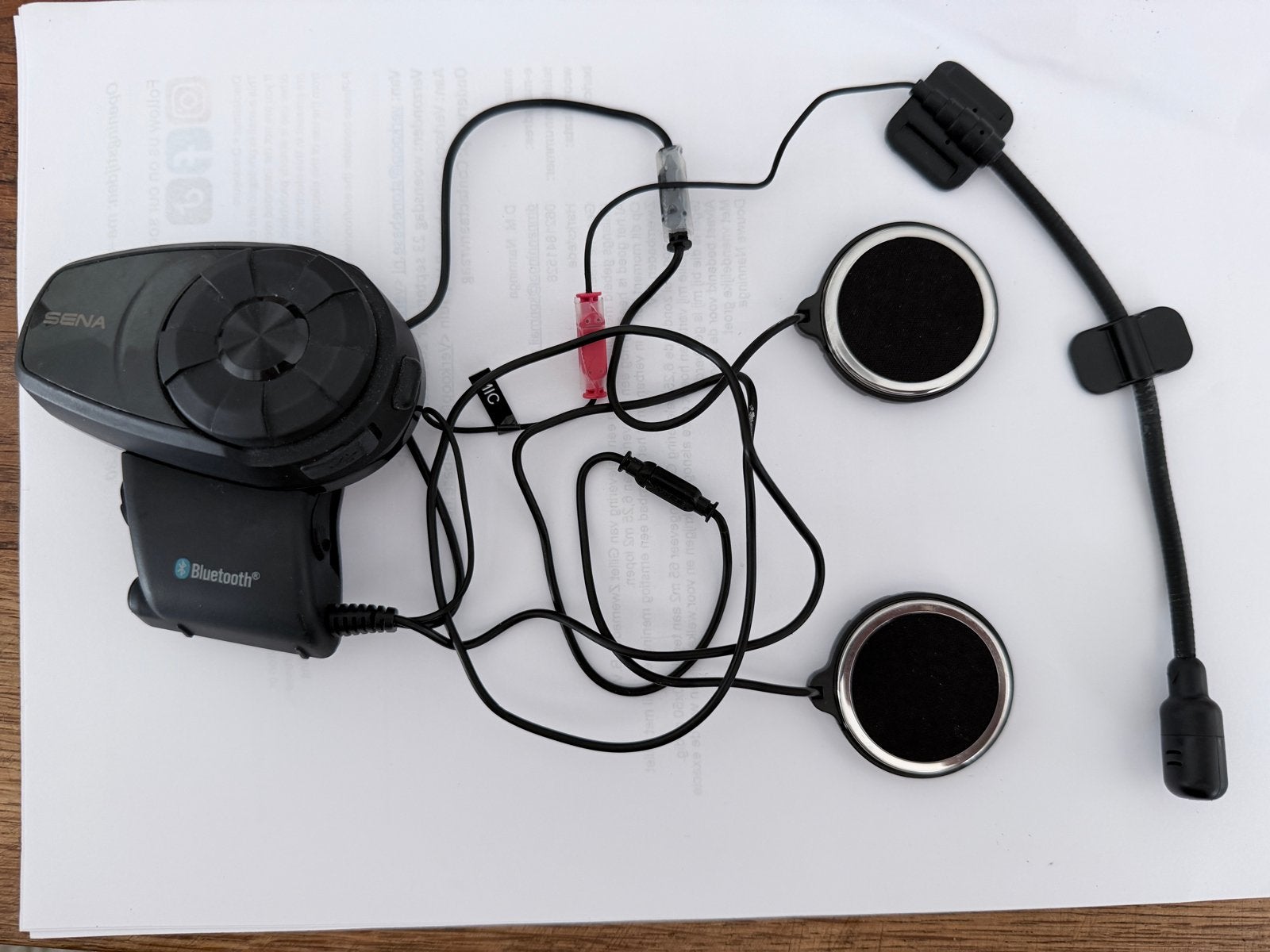 Sena 10S Bluetooth Communicatiesysteem voor Motorhelm, Motoren, Ophalen of Verzenden, Gebruikt