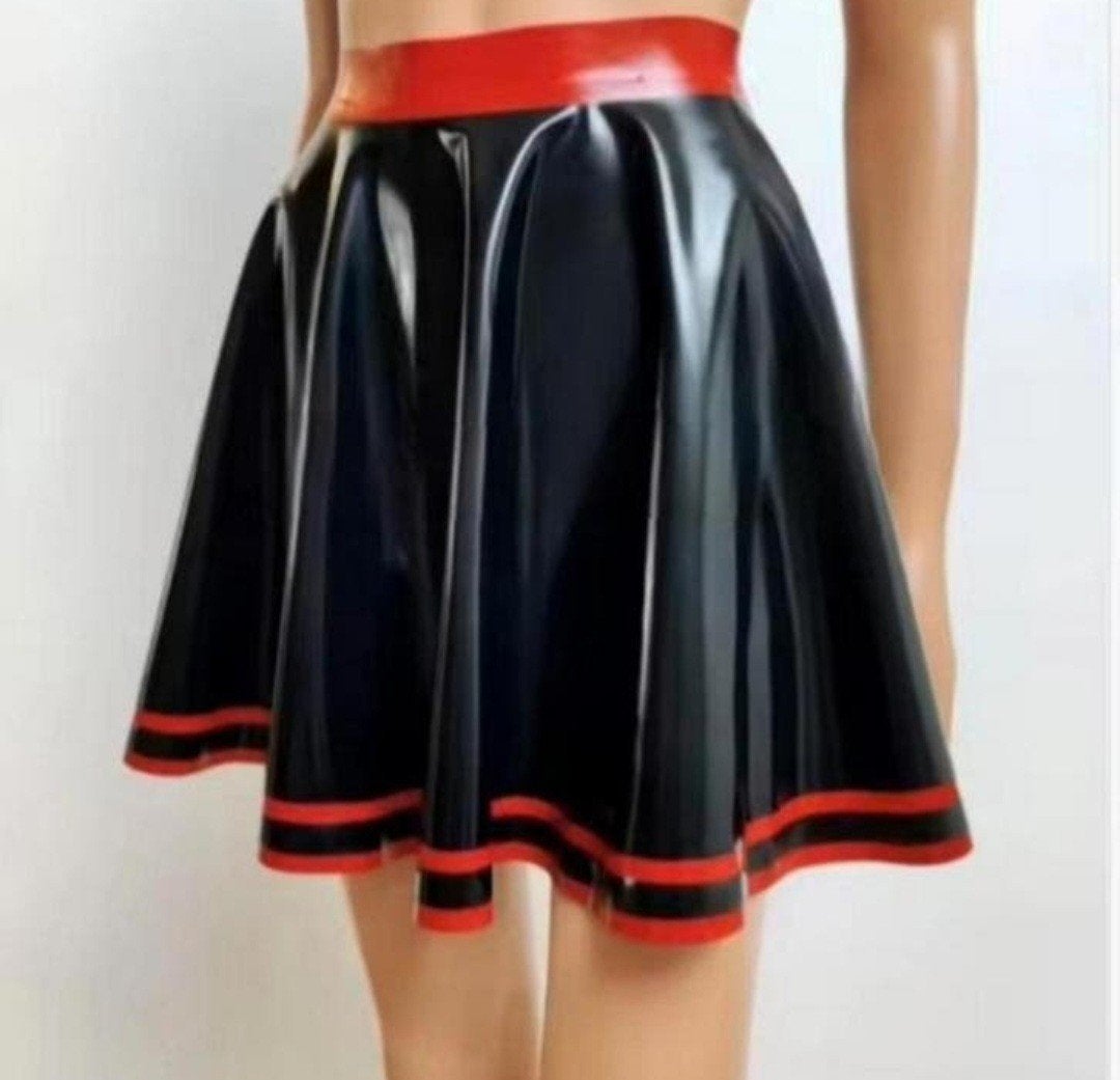 Latex rokje, tm 3XL, Kleding | Dames, Rokken, Verzenden, Nieuw, Zwart, Boven de knie