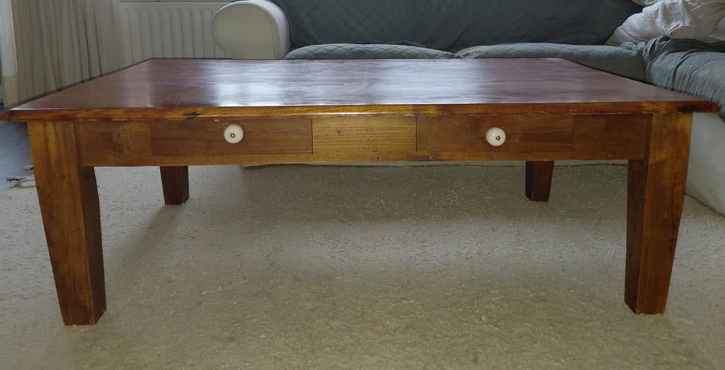 Houten tafel, Ophalen, Gebruikt, 100 tot 150 cm, 50 tot 100 cm