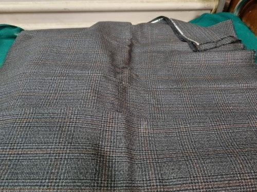 lap stof geruit grijs zwart rood albtex, Ophalen of Verzenden