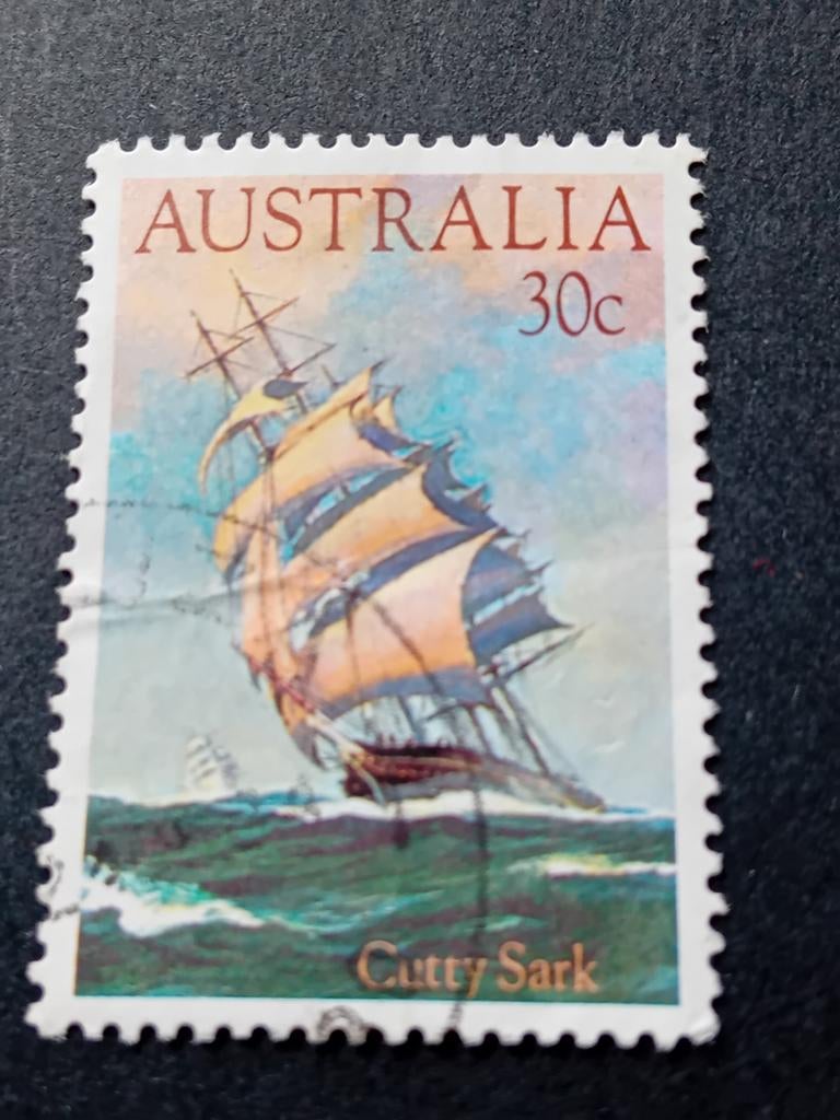 Australische postzegel Cutty Sark 30c, Ophalen of Verzenden, Gestempeld