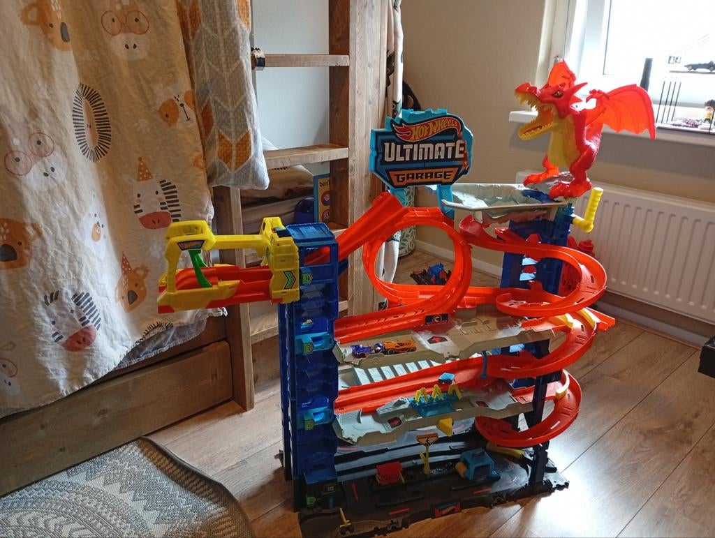 Hot Wheels ultimate garage in uitmuntende staat!, Ophalen of Verzenden, Zo goed als nieuw, Handmatig, Hot Wheels